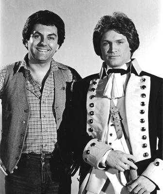 With Andrew Stevens in uniform from <i>The Bastard</i> - 1978