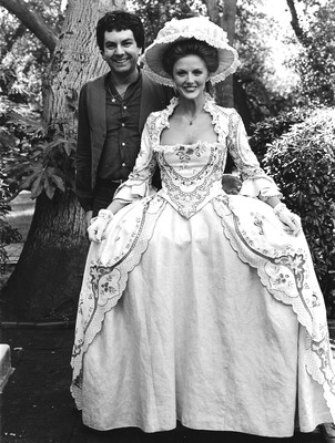 Visiting Gwen Humble on the set of <i>The Rebels</i> - 1979