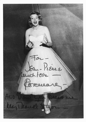 ‘50s publicity photo of Rosemary Clooney in dress made for the movie - 1982